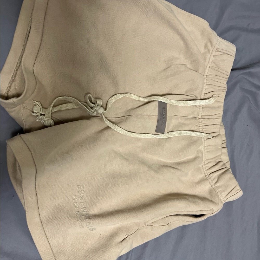Essentials Mens Tan Athletic Shorts